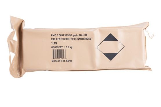 PMC XTAC 55-gr 5.56NATO ammunition in 200-round pack